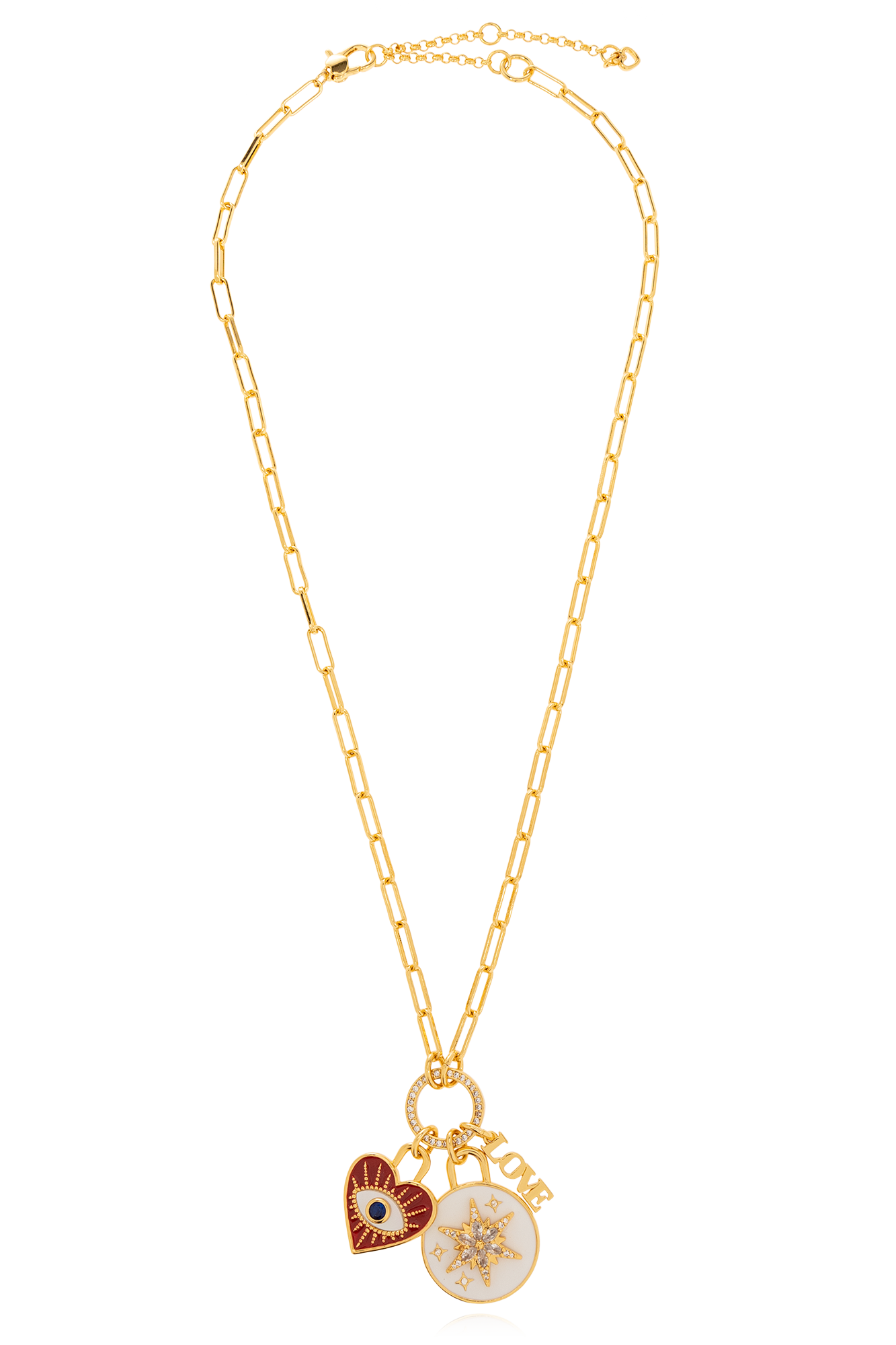 Kate spade charm on sale necklace